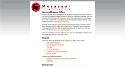 Desktop Screenshot of mosasaur.com
