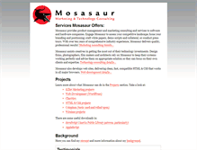 Tablet Screenshot of mosasaur.com